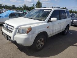Salvage cars for sale at Woodburn, OR auction: 2007 Honda Pilot EXL