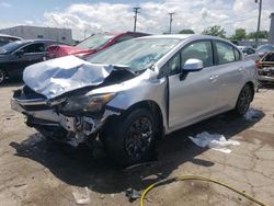 Salvage cars for sale from Copart Chicago Heights, IL: 2012 Honda Civic LX