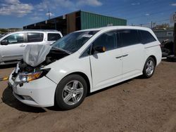 Salvage cars for sale at Colorado Springs, CO auction: 2011 Honda Odyssey Touring