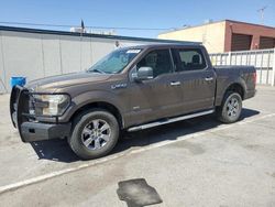 Salvage cars for sale from Copart Anthony, TX: 2015 Ford F150 Supercrew