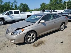 Salvage cars for sale from Copart Baltimore, MD: 2004 Toyota Camry Solara SE