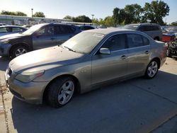 Salvage cars for sale at Sacramento, CA auction: 2006 BMW 530 I