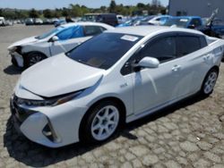 Salvage cars for sale from Copart Vallejo, CA: 2021 Toyota Prius Prime LE