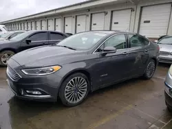 Salvage cars for sale at Louisville, KY auction: 2018 Ford Fusion TITANIUM/PLATINUM HEV