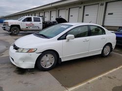 Salvage cars for sale at Louisville, KY auction: 2007 Honda Civic Hybrid