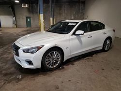 Salvage cars for sale from Copart Chalfont, PA: 2019 Infiniti Q50 Luxe