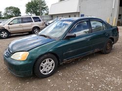 Salvage cars for sale from Copart Blaine, MN: 2001 Honda Civic LX