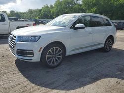 Salvage cars for sale from Copart Ellwood City, PA: 2018 Audi Q7 Prestige