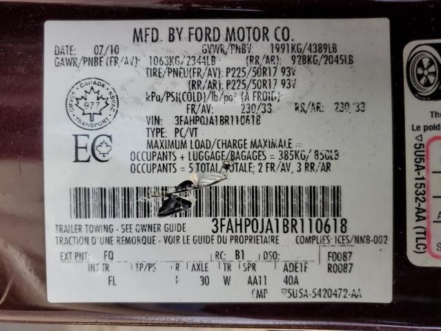 2011 Ford Fusion SEL