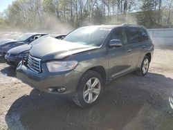 Toyota Highlander Limited salvage cars for sale: 2009 Toyota Highlander Limited