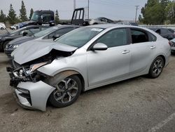Salvage cars for sale at Rancho Cucamonga, CA auction: 2021 KIA Forte FE