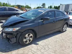 Salvage cars for sale at Cahokia Heights, IL auction: 2015 Honda Civic LX