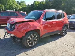 Salvage cars for sale at Austell, GA auction: 2018 Jeep Renegade Latitude