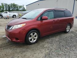 Salvage cars for sale at Spartanburg, SC auction: 2011 Toyota Sienna LE