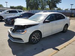 Salvage cars for sale at Sacramento, CA auction: 2016 Volkswagen Jetta SE