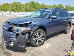 Salvage cars for sale at Assonet, MA auction: 2018 Subaru Outback 2.5I Limited