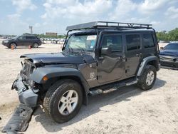 Salvage cars for sale at Houston, TX auction: 2018 Jeep Wrangler Unlimited Sport