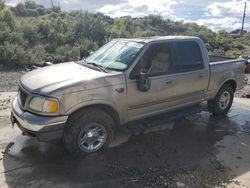 Salvage cars for sale at Reno, NV auction: 2002 Ford F150 Supercrew