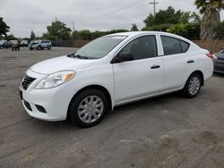 Vehiculos salvage en venta de Copart San Martin, CA: 2012 Nissan Versa S