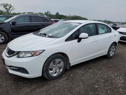 Salvage cars for sale at Des Moines, IA auction: 2013 Honda Civic LX