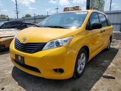 Salvage cars for sale at Chicago Heights, IL auction: 2016 Toyota Sienna