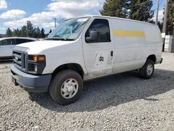 Salvage cars for sale from Copart Graham, WA: 2013 Ford Econoline E350 Super Duty Van