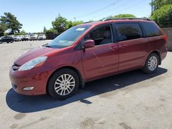 Salvage cars for sale from Copart San Martin, CA: 2010 Toyota Sienna XLE