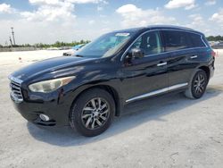 Salvage cars for sale at Arcadia, FL auction: 2013 Infiniti JX35