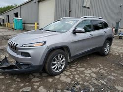 Vehiculos salvage en venta de Copart West Mifflin, PA: 2018 Jeep Cherokee Limited