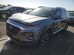 Salvage cars for sale at Cahokia Heights, IL auction: 2019 Hyundai Santa FE Limited