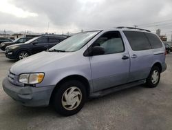 Salvage cars for sale at Sun Valley, CA auction: 1998 Toyota Sienna LE