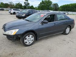Salvage cars for sale at Hampton, VA auction: 2006 Honda Accord LX