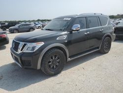 Salvage cars for sale at San Antonio, TX auction: 2018 Nissan Armada SV