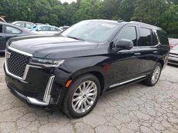 Vehiculos salvage en venta de Copart Austell, GA: 2022 Cadillac Escalade Premium Luxury