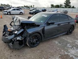 Salvage cars for sale from Copart Houston, TX: 2024 Honda Civic Sport