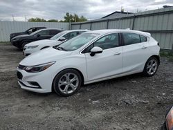 Salvage cars for sale from Copart Albany, NY: 2017 Chevrolet Cruze Premier