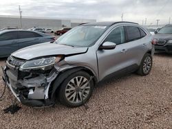 Salvage cars for sale at Phoenix, AZ auction: 2022 Ford Escape Titanium