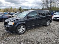Salvage cars for sale at Candia, NH auction: 2016 Dodge Grand Caravan SE