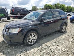 Salvage cars for sale from Copart Mebane, NC: 2012 Dodge Journey Crew