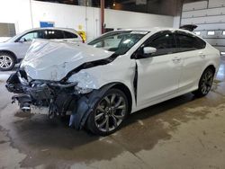 Salvage cars for sale from Copart Blaine, MN: 2015 Chrysler 200 S