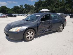 Salvage cars for sale at Ocala, FL auction: 2004 Honda Accord EX