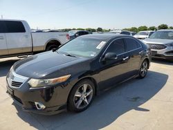 Salvage cars for sale at Grand Prairie, TX auction: 2012 Acura TSX SE