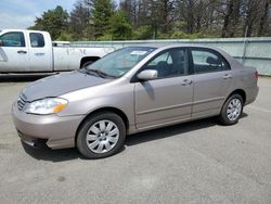 Salvage cars for sale from Copart Brookhaven, NY: 2003 Toyota Corolla CE