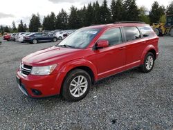 Salvage cars for sale from Copart Graham, WA: 2016 Dodge Journey SXT