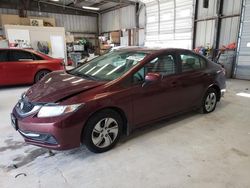 Salvage cars for sale at Rogersville, MO auction: 2015 Honda Civic LX