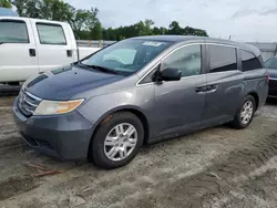 Salvage cars for sale at Spartanburg, SC auction: 2012 Honda Odyssey LX