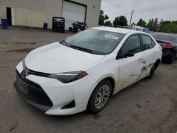 Salvage cars for sale at Woodburn, OR auction: 2018 Toyota Corolla L