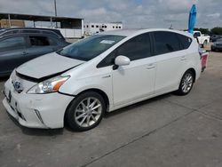 Salvage cars for sale at Grand Prairie, TX auction: 2014 Toyota Prius V