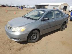 Salvage cars for sale at Brighton, CO auction: 2004 Toyota Corolla CE