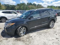 Salvage cars for sale at Mendon, MA auction: 2013 Ford Explorer XLT